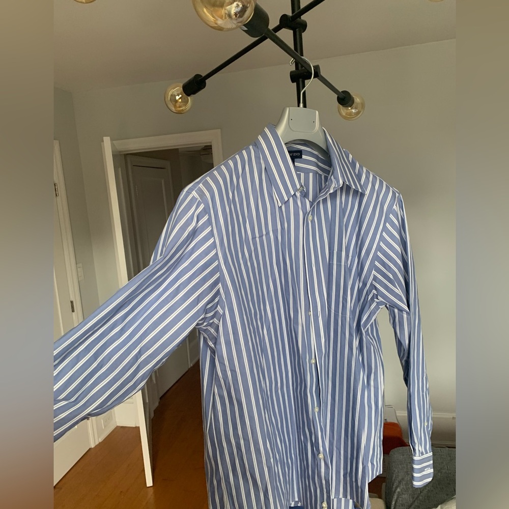 Lands End Mens Dress Shirt. Size: 17/35